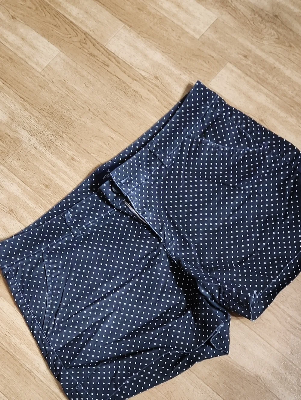 American Eagle Outfitters  Black Polka Dot Chino Shorts